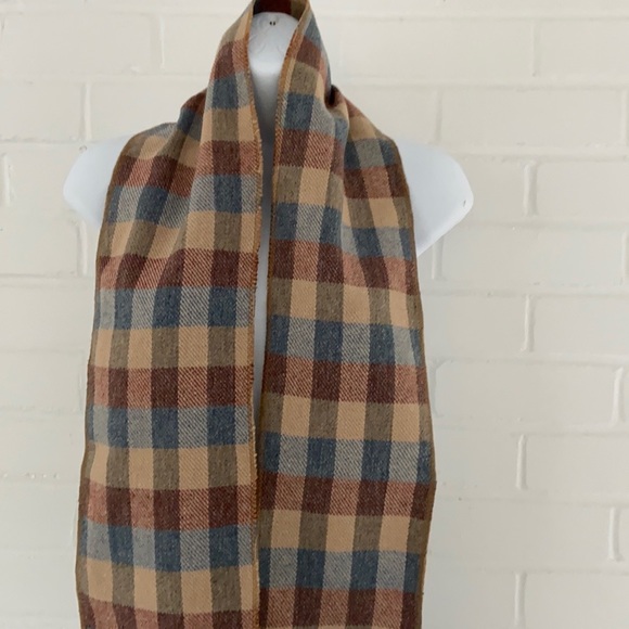 Vintage Plaid Scarf, Womens Warm Scarf, Winter Scarf - Picture 7 of 7